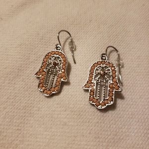 NEW Pink Hamsa Earrings